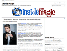 Tablet Screenshot of insidemagic.com